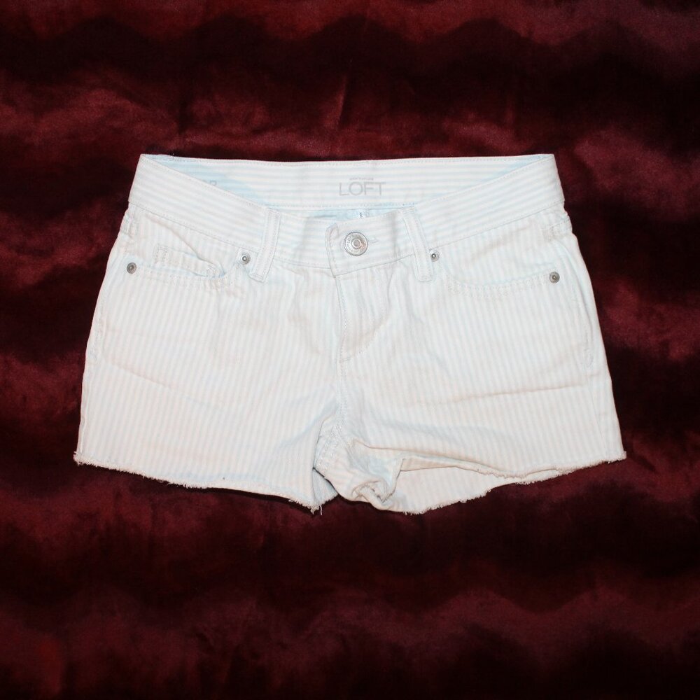 Loft striped shorts